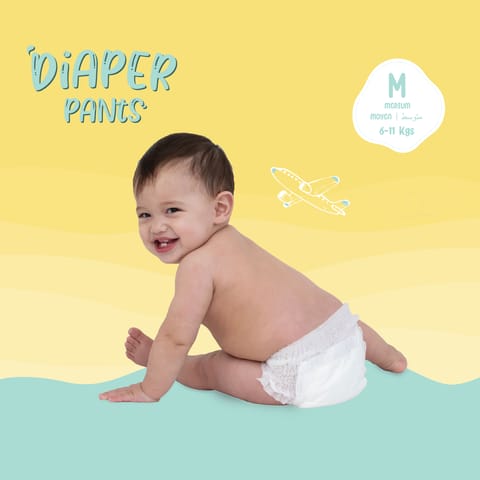 Born Babies Baby Tape Diaper Three Layer Leakage Protection High Absorb-M (20 Pieces)