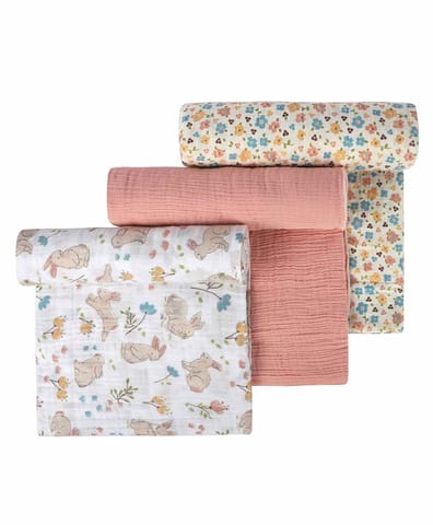 Abracadabra Swaddles (Set of 3) - Bunny Garden Pack of 3