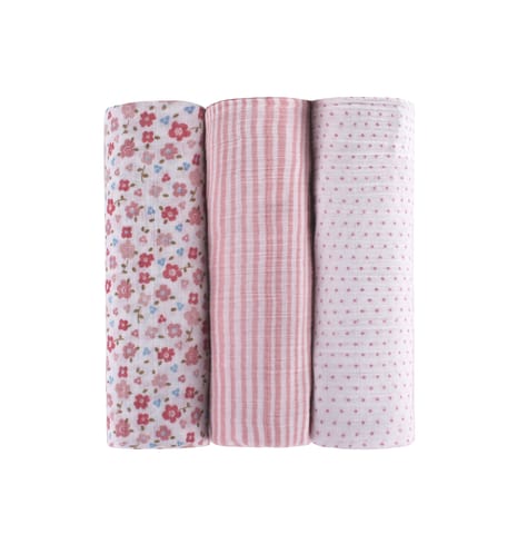 Abracadabra Swaddles (Set of 3) - Vintage Floral Pack of 3