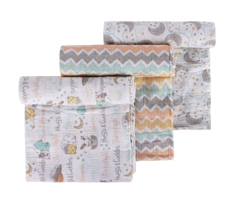 Abracadabra Swaddles (Set of 3) - Sleepy Friends Pack of 3