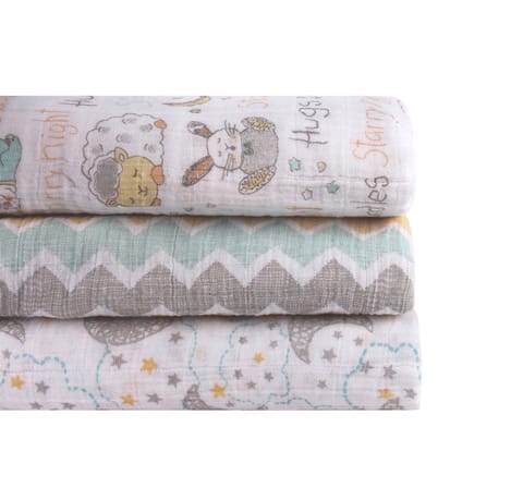 Abracadabra Swaddles (Set of 3) - Sleepy Friends Pack of 3