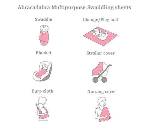 Abracadabra Swaddles (Set of 3) - Sleepy Friends Pack of 3