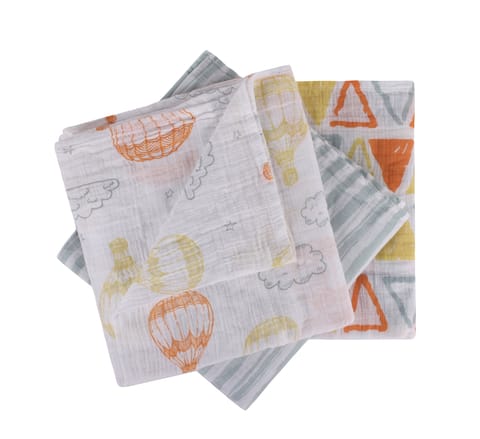 Abracadabra Swaddles (Set of 3) - Hot Air Balloon Pack of 3