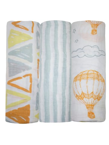 Abracadabra Swaddles (Set of 3) - Hot Air Balloon Pack of 3