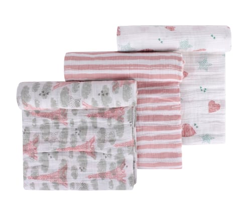 Abracadabra Swaddles (Set of 3) - Eiffel Tower Pack of 3