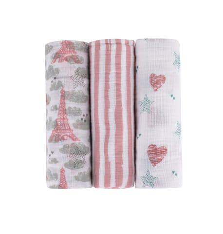 Abracadabra Swaddles (Set of 3) - Eiffel Tower Pack of 3