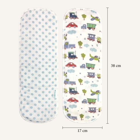 Abracadabra Muslin Burp Pad - Transport Pack of 2