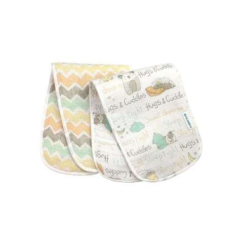 Abracadabra Muslin Burp Pad - Sleepy Friends Pack of 2