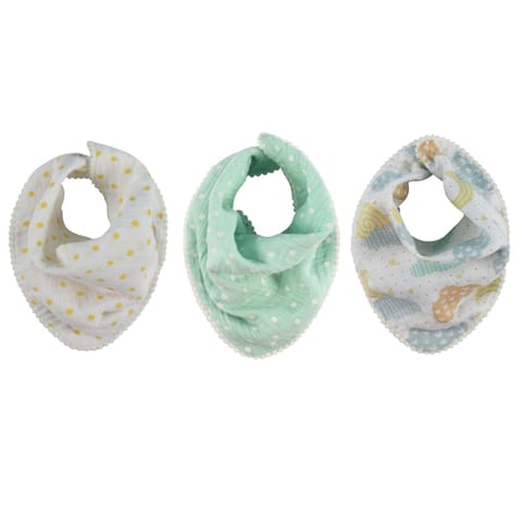 Abracadabra Muslin Bandana Bibs - Lost in Clouds Pack of 3