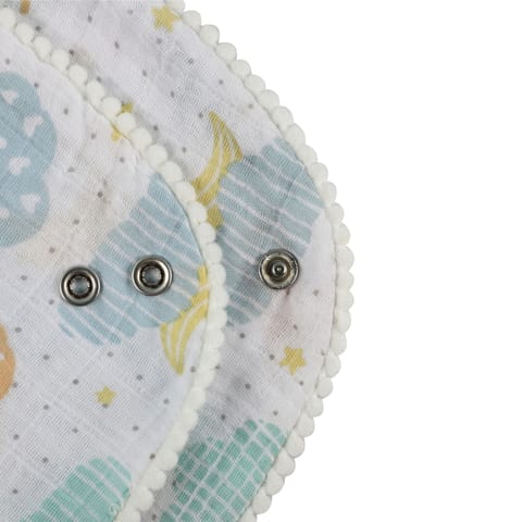 Abracadabra Muslin Bandana Bibs - Lost in Clouds Pack of 3