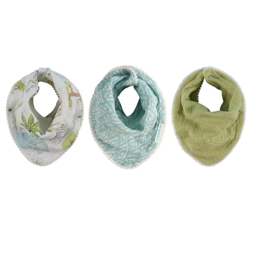 Abracadabra Muslin Bandana Bibs -Savanna Pack of 3