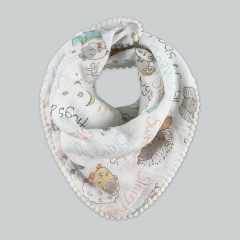 Abracadabra Muslin Bandana Bibs - Sleepy Friends Pack of 3