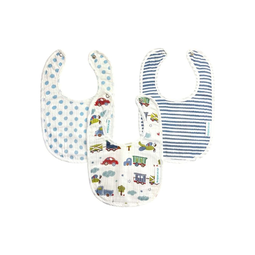 Abracadabra Muslin Bibs - Transport Pack of 3