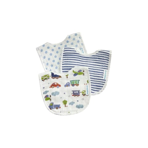 Abracadabra Muslin Bibs - Transport Pack of 3