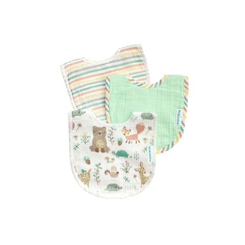 Abracadabra Muslin Bibs - Bambi & Friends Pack of 3