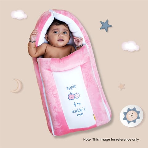 Born Babies Baby Cotton Printed Carry Bed Cum Sleeping Bag 3 in 1 Sandle