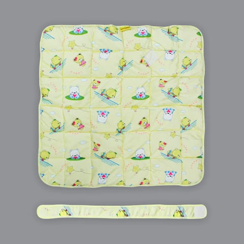 Born Babies Baby Cotton Printed Carry Bed Set Cum Sleeping Bag 2 in 1 Yellow