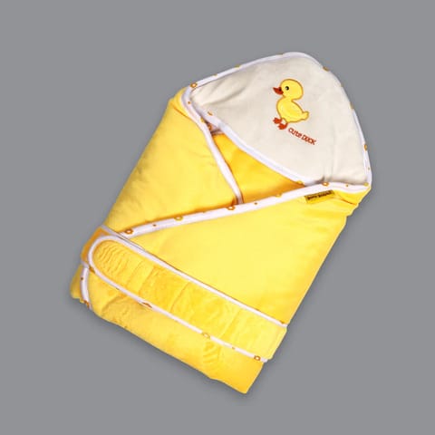 Born Babies  Baby Cotton Printed Carry Bed Set Cum Sleeping Bag 2 in 1 Yellow