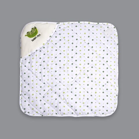 Born Babies  Baby Cotton Printed Carry Bed Set Cum Sleeping Bag 2 in 1 Green