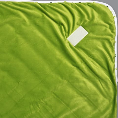 Born Babies  Baby Cotton Printed Carry Bed Set Cum Sleeping Bag 2 in 1 Green