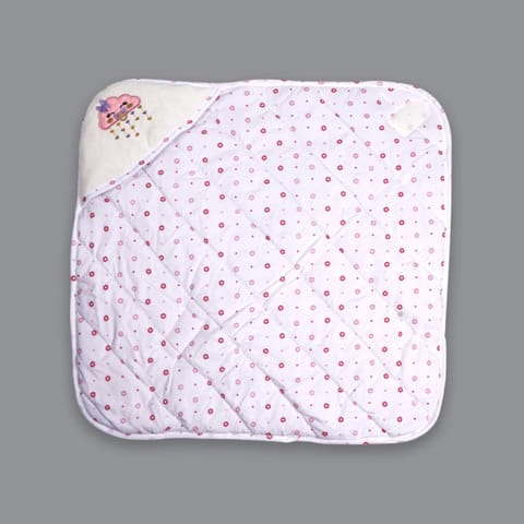 Born Babies  Baby Cotton Printed Carry Bed Set Cum Sleeping Bag 2 in 1 Pink