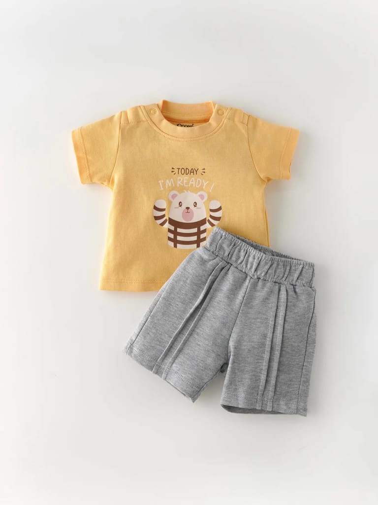 Popees Comfy & Skin-Friendly Coordinated Set For Newborn Boys