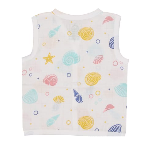 A Toddler Thing Muslin Jabla and Shorts - Sea Shell