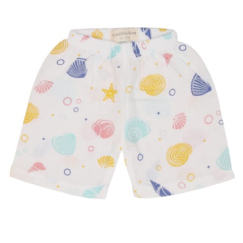 A Toddler Thing Muslin Jabla and Shorts - Sea Shell