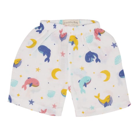 A Toddler Thing Muslin Jabla and Shorts - Whale Star