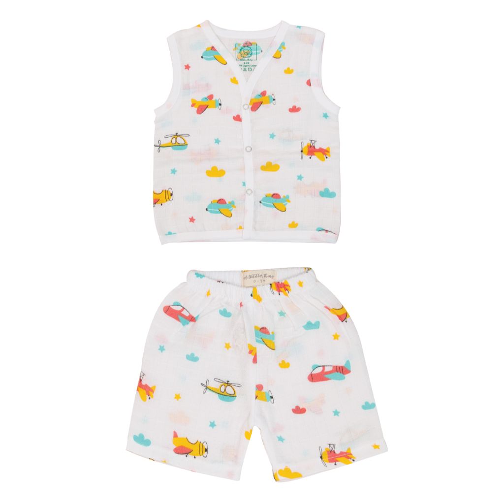 A Toddler Thing Muslin Jabla and Shorts - Air Hopper