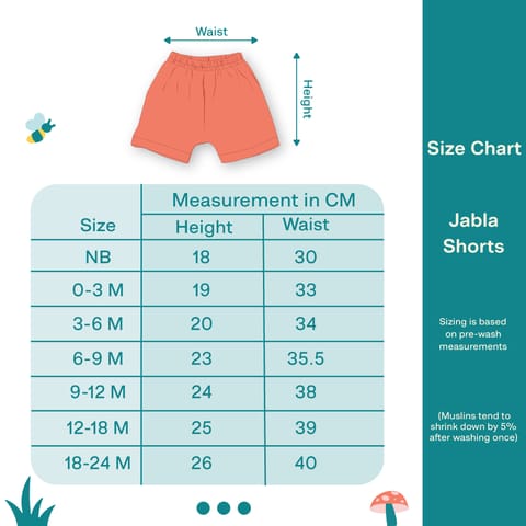 A Toddler Thing Muslin Jabla and Shorts - Count Down