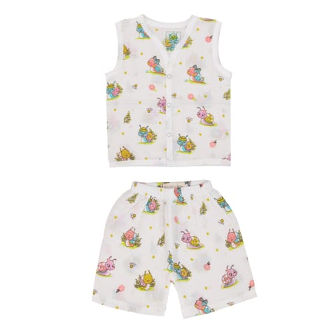 A Toddler Thing Muslin Jabla and Shorts - Snail Mail