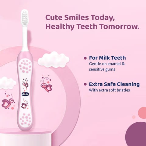 Chicco Toothbrush 6M-36M, Pink