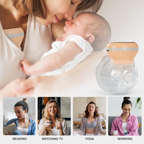 Baybee Wearable Electric Breast Pump for Mothers, Automatic Breast Pump Electrical with Led Screen, 3 Phase Pumping Modes & 9 Level Suction Adjustment | Hands Free Electric Breast Milk Pump