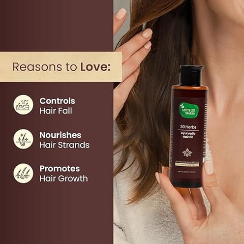 Mother Sparsh 30 Herbs Hair Oil Infused With 30 Ayurvedic Herbs-200ML