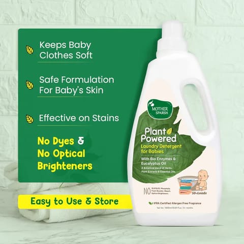 Mother Sparsh Plant Powered Laundry Detergent for Babies & Adults - 200ml