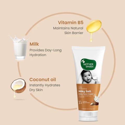 Mother Sparsh Daily Moisturizing Milky Soft Baby Face Cream