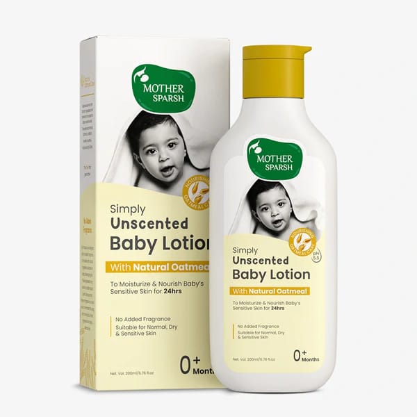 Mother Sparsh Simply Unscented Baby Lotion 200ml