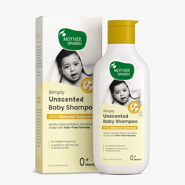 Mother Sparsh Simply Unscented Baby Shampoo 200ml