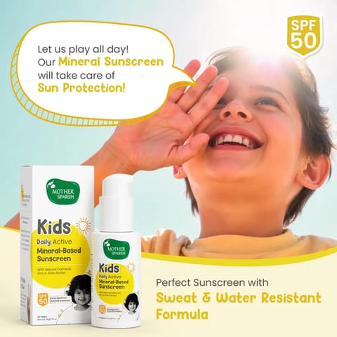 Mother Sparsh Kids Daily Active Mineral-Based Sunscreen