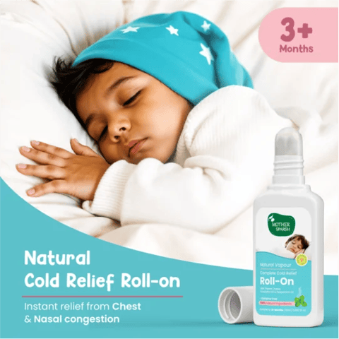 Mother Sparsh Natural Vapour Roll-on Congestion Relief in a Roll-On