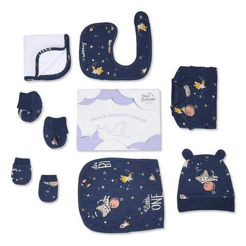 haus & kinder Adorable Attire Gift Set : Pack of 7 (Space walk)