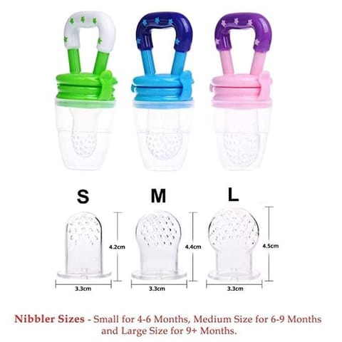 Safe-O-Kid-Packof 1-BPA Free FruitNibbler for 6+M Baby-Green