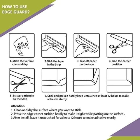 Safe-O-Kid-L-Shaped 2 mtr Large 1 Edge Guard Strips