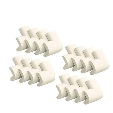 Safe-O-Kid-L-Shaped Small Nbr Corner Cushions-Cream