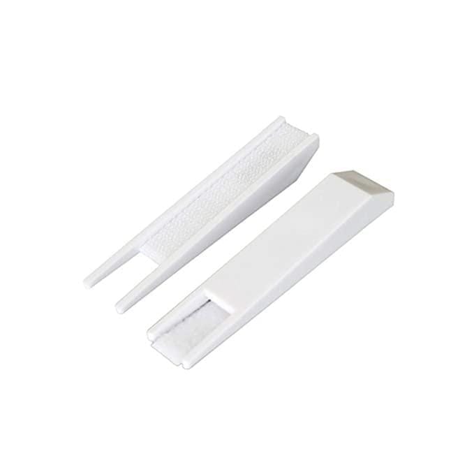 Safe-O-Kid-Packof 2-Sleek Wedge Shape Sliding DoorLock-White