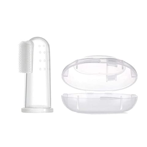 Safe-O-Kid-Transparent Finger Brush Tongue Cleaner For Baby