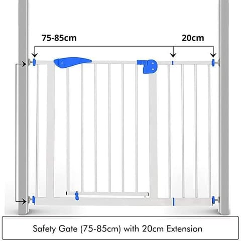 Safe-O-Kid Adjustable Safety Gate covers with lock