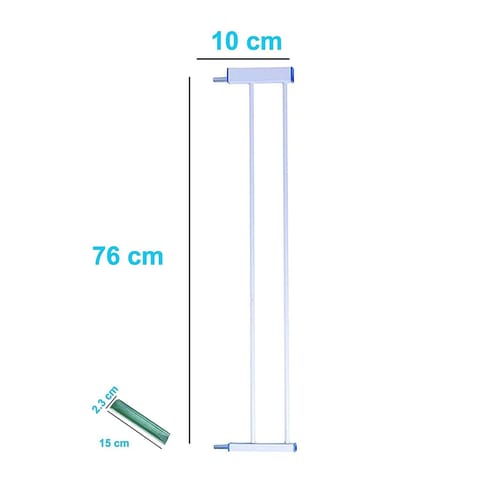 Safe-O-Kid 75-95 cm Child Safety Stair Safety Gates with 1 Fall Prevention Safety Net