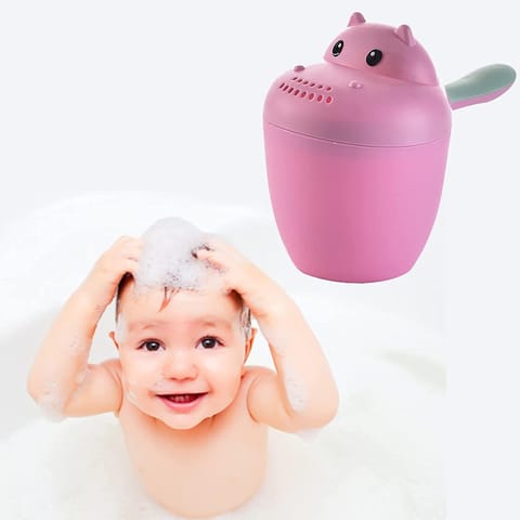 Safe-O-Kid Baby Foldable Bathtub with Temperature Sensitive Plug with 1 Hair Washing Mug